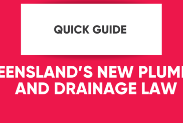 QLD's New Plumbing and Drainage Laws