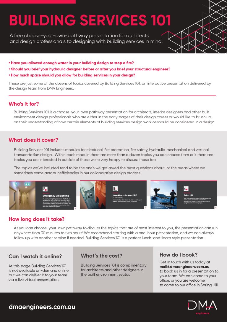 Building Services 101 Presentation | DMA Engineers